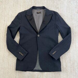Diesel Black Gold Cotton Linen Blazer Jacket S